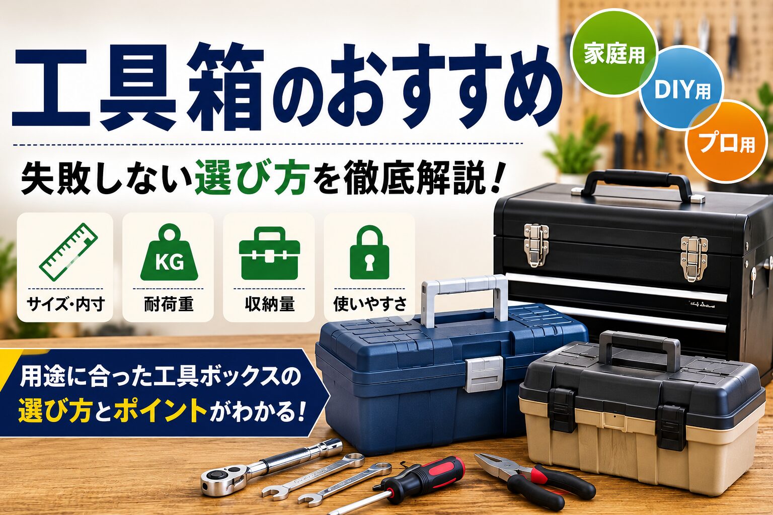 工具箱のおすすめは？家庭用・DIY・プロ用で失敗しない選び方 - ツール 