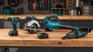 同じバッテリーで使い回しやすいマキタ風の電動工具セット